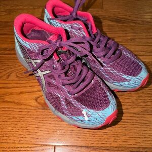 Asics Purple and Pink Girls Running Shoes